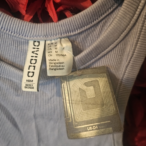 H&M Tops - H&M NWT Divided Lavender Ribbed Crop Tank Top Suze Medium